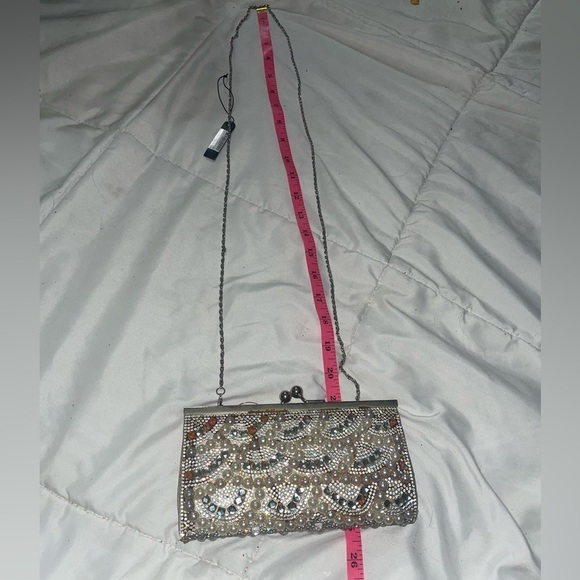 Sparkling purse✨beaded clutch evening bag party bag bedazzled bag - Picture 10 of 13